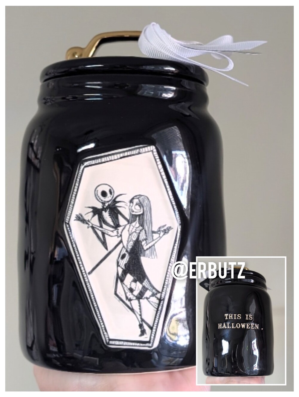 Rae Dunn x Disney The Nightmare Before Christmas THIS IS HALLOWEEN Canister 🖤